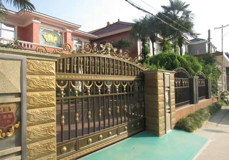 濟(jì)南鋁藝大門,山東鋁藝大門